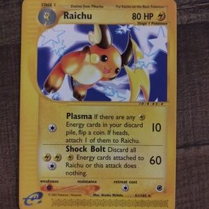 Raichu Pokemon Card 61/65
